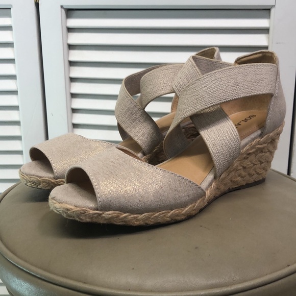 Solanz Helena Jute Espadrilles Wedge Sz 8 - Picture 3 of 10